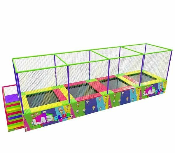 Батутный комплекс на 4 поля в ряд