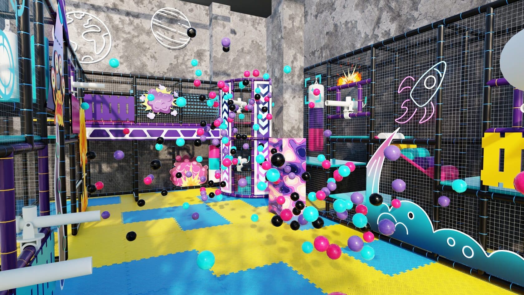 Детский развлекательный центр - "Зона пневматических пушек"