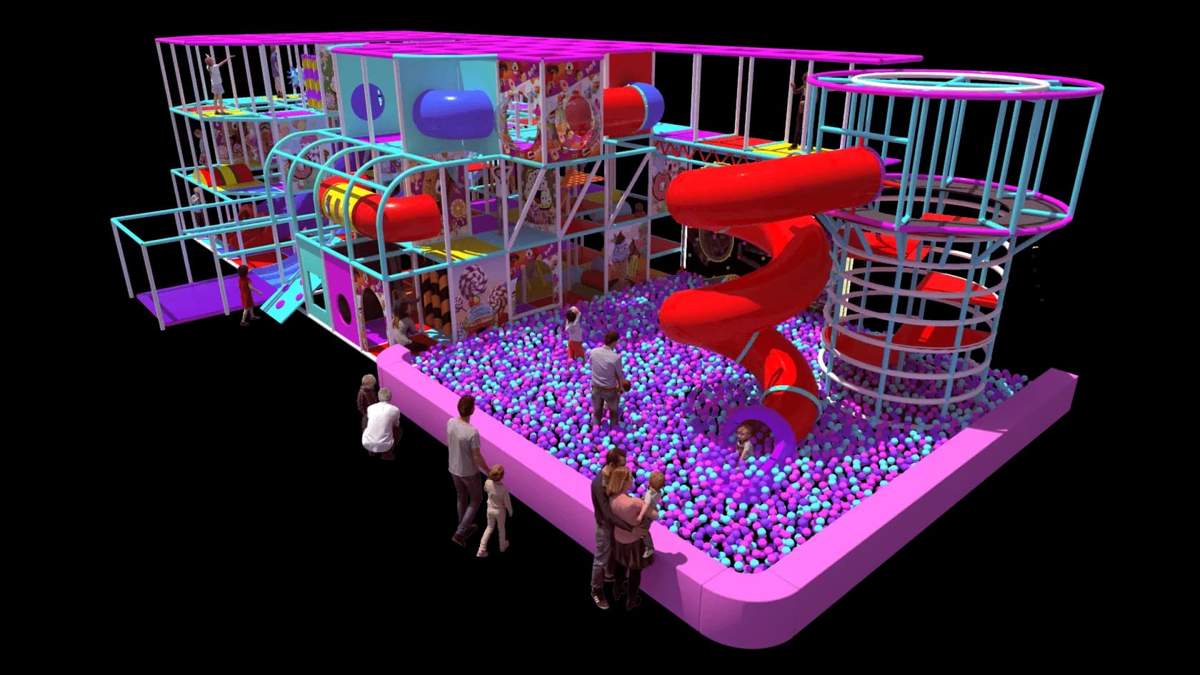 Игровой лабиринт «Пончик»