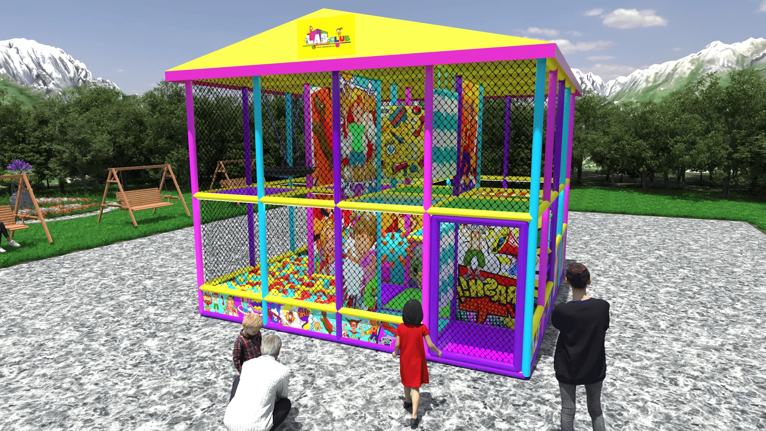 Игровой лабиринт «Путешествие Фантазии»