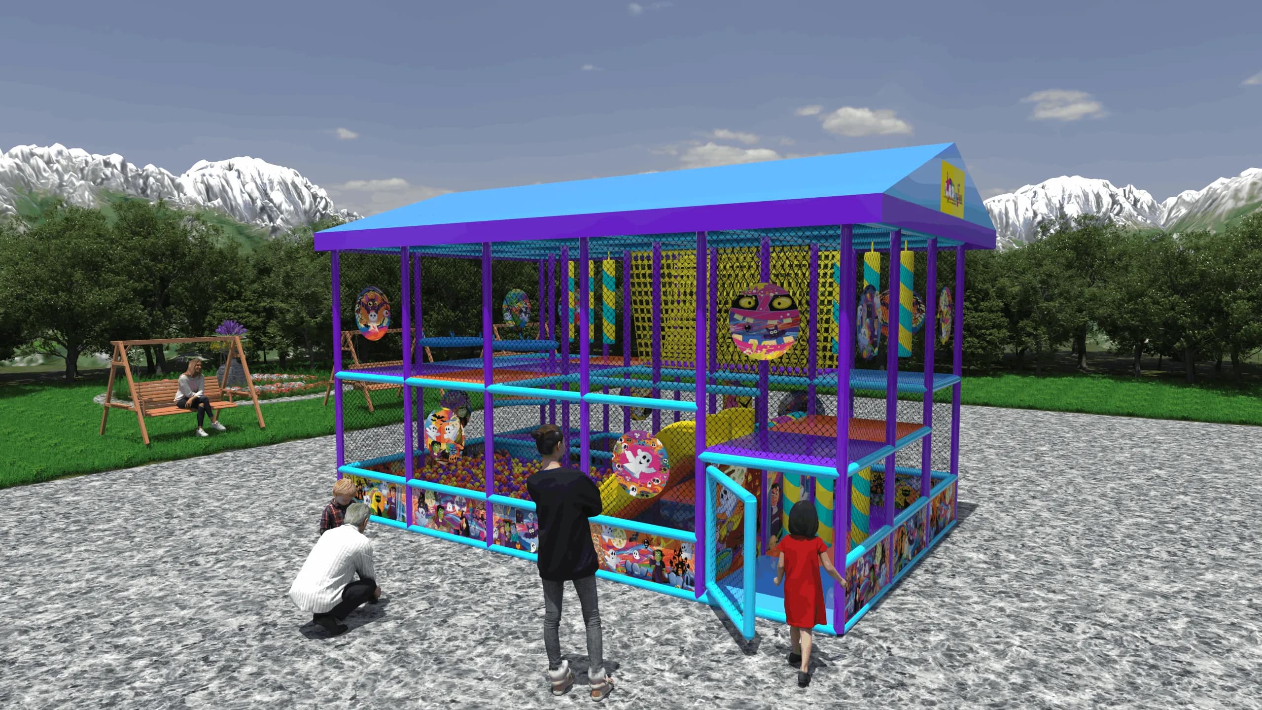 Игровой лабиринт «Радужные Коридоры»