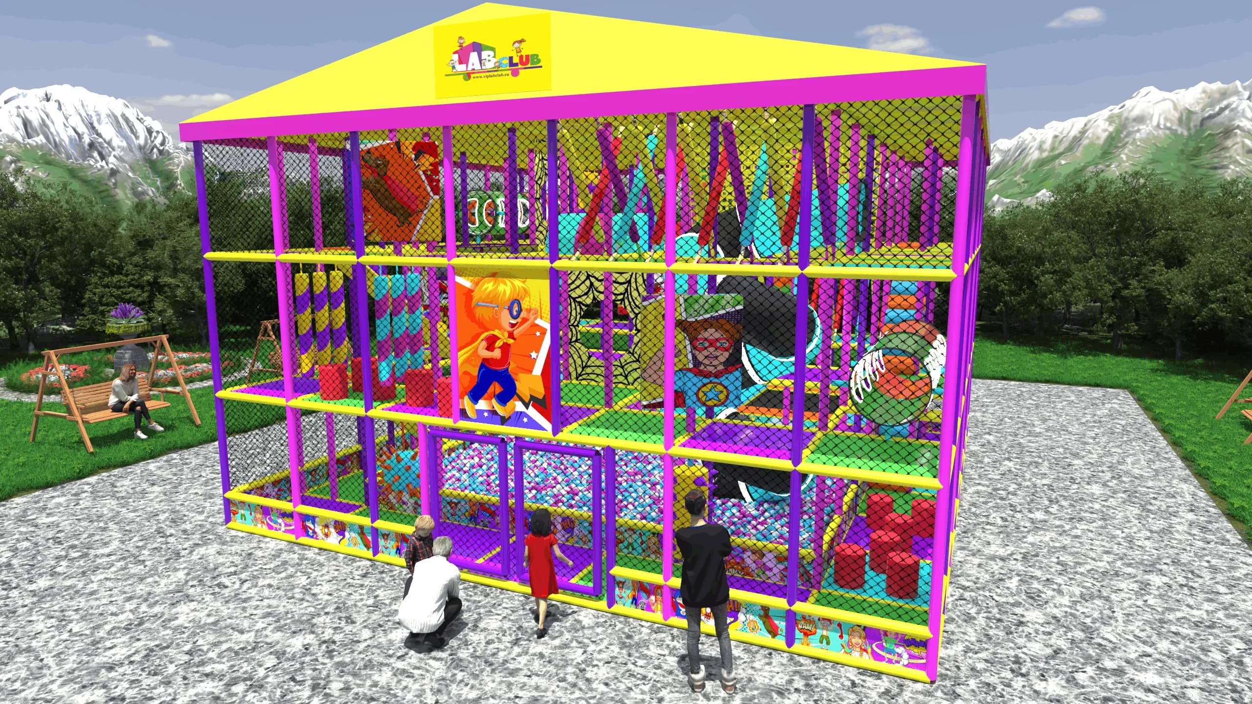 Игровой лабиринт «Тропа Маленьких Волшебников»