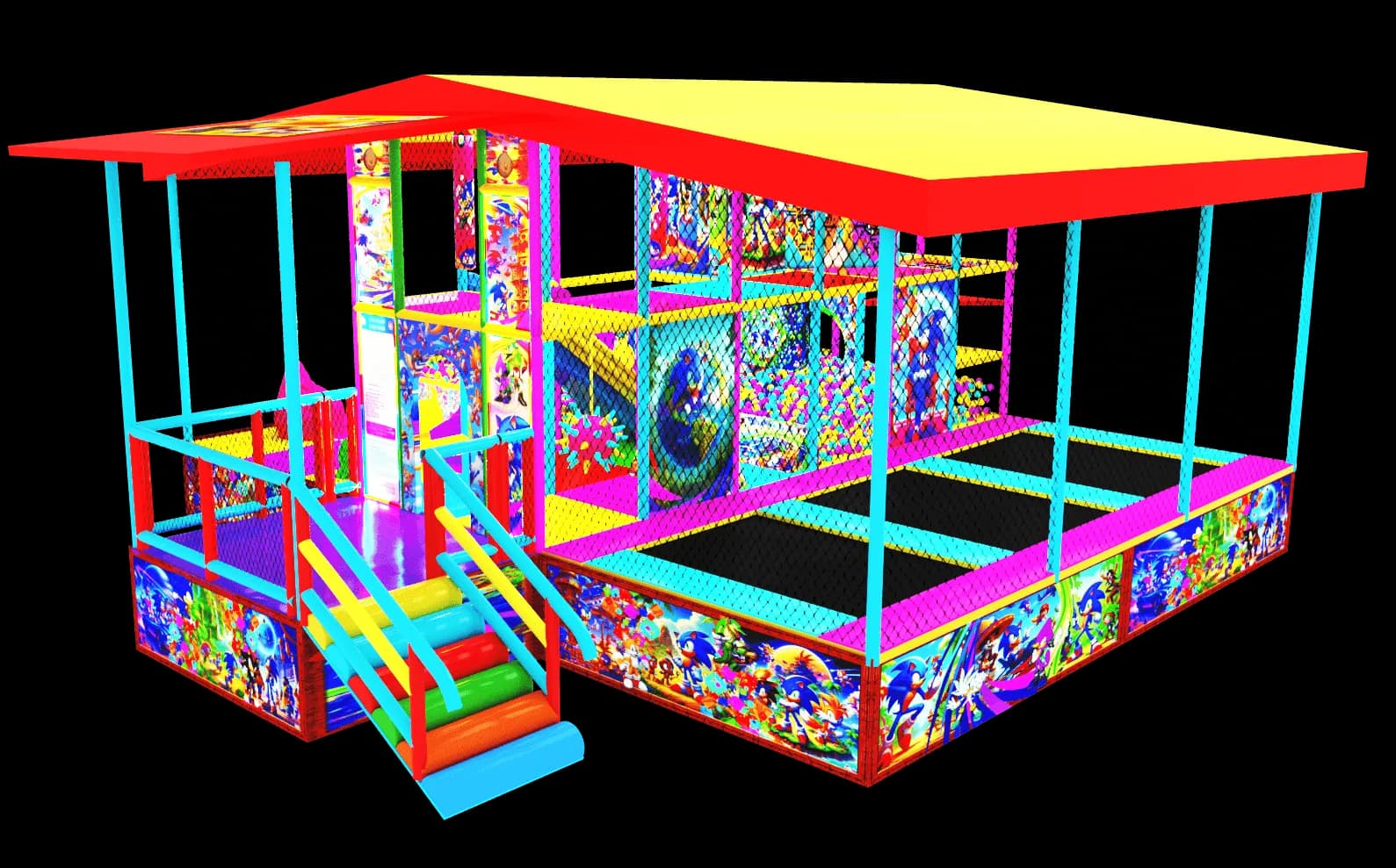 Игровой мобильный лабиринт: "Соник"- 6.3 м