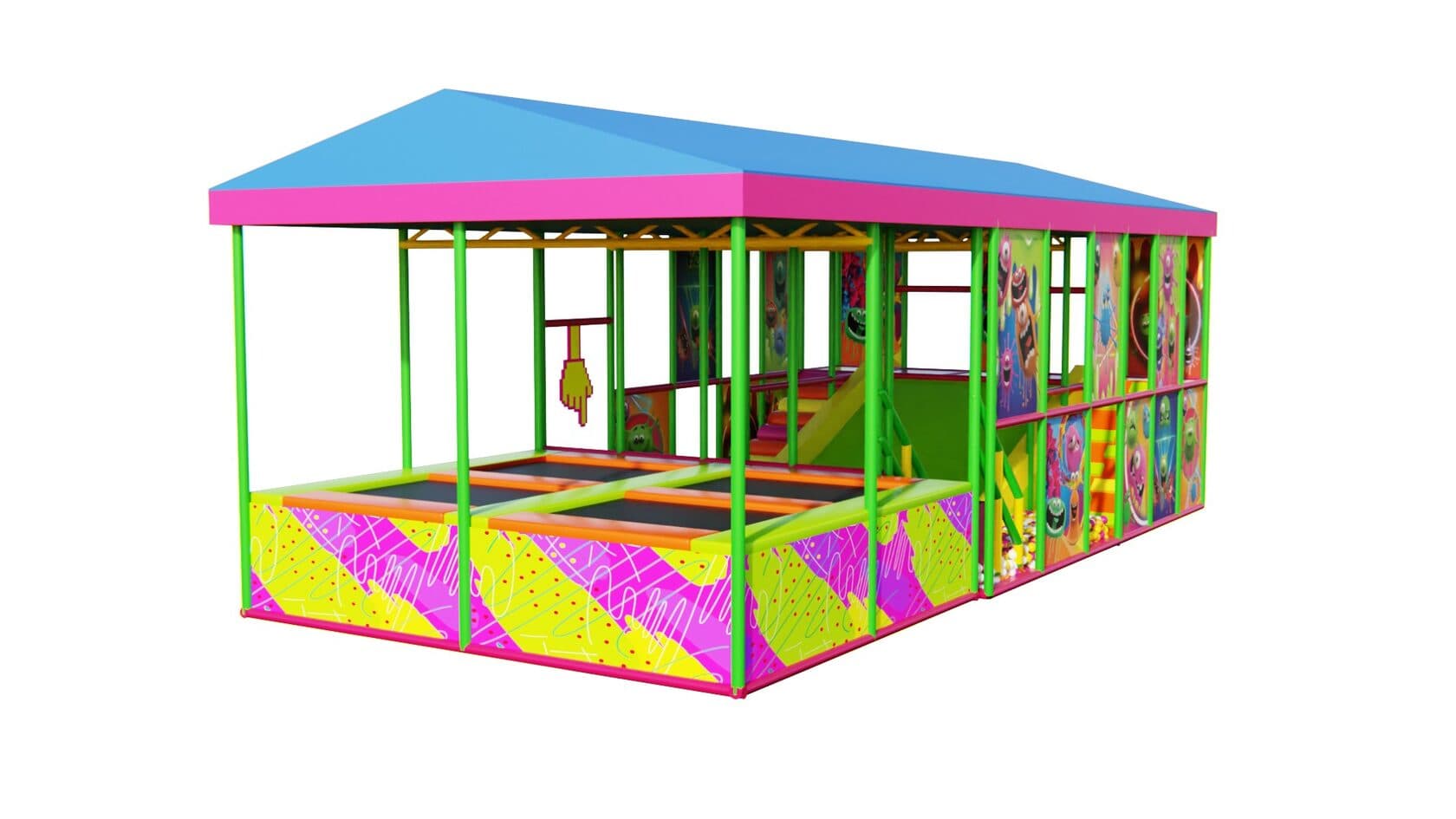 Игровой стационарный лабиринт "Слайм"