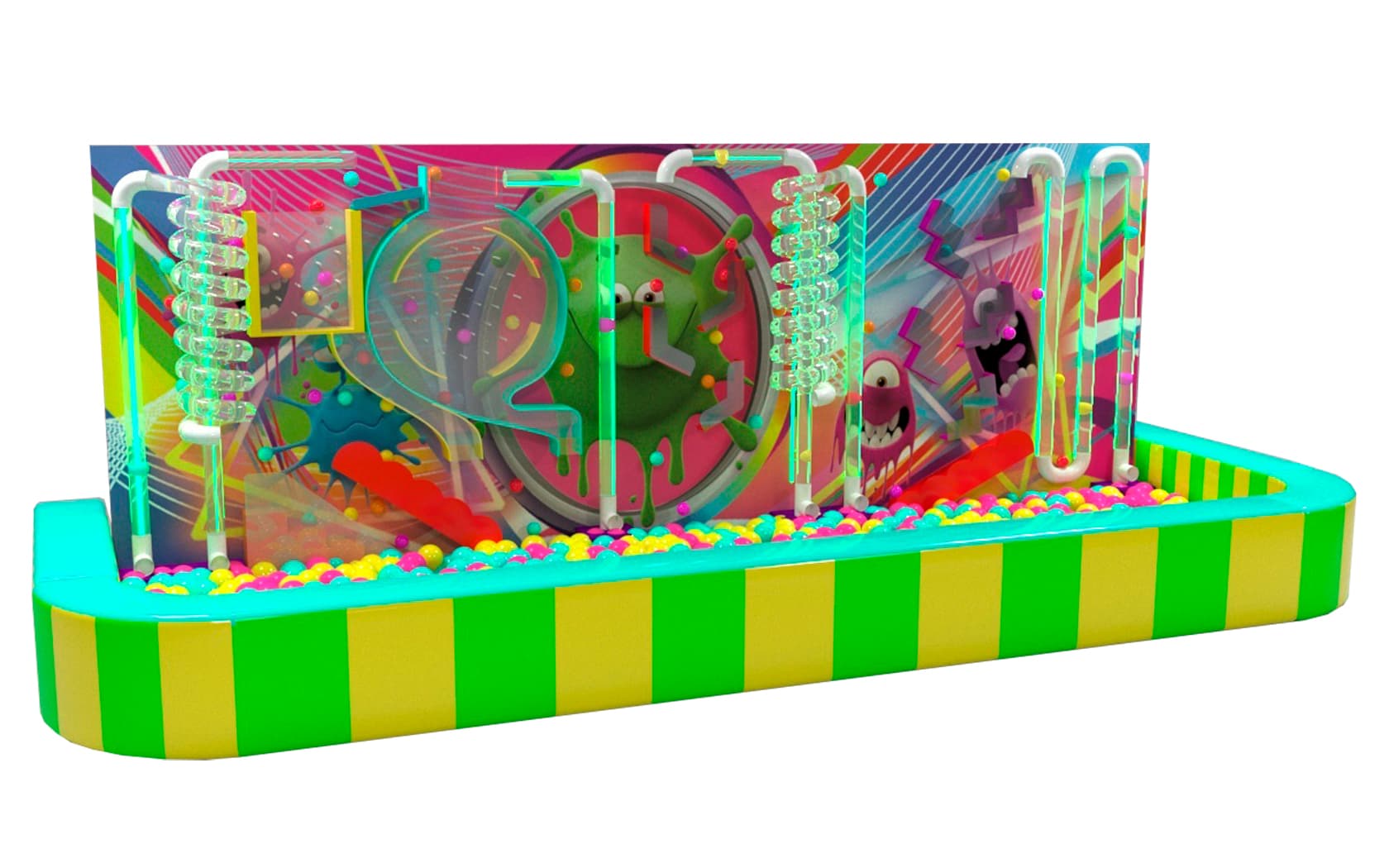 Интерактивная стена "Слаймы"