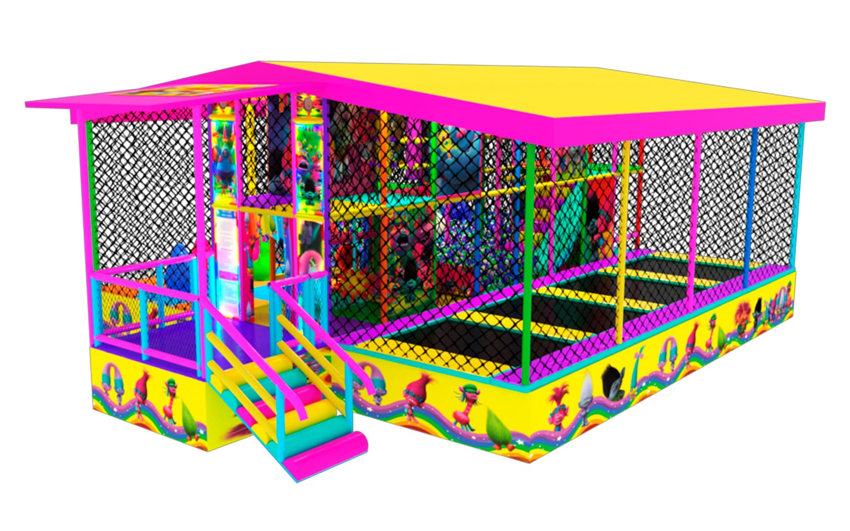 Мобильный лабиринт "Дом Троллей " 8м.