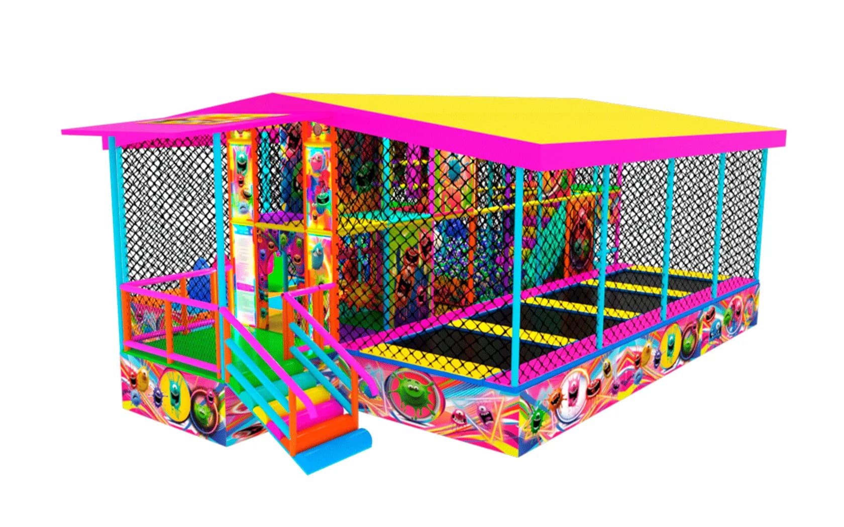 Мобильный лабиринт "Слаймы" 8м.